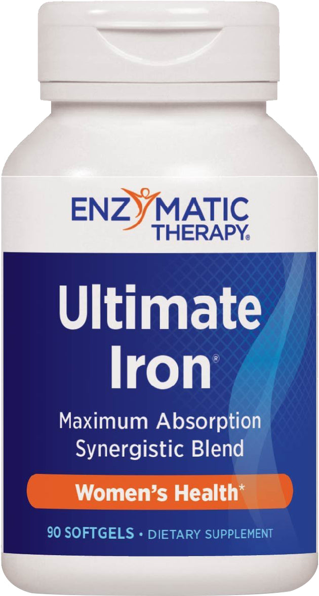 Ultimate Iron, 90 Softgels , Brand_Enzymatic Therapy Form_Softgels Size_90 Softgels
