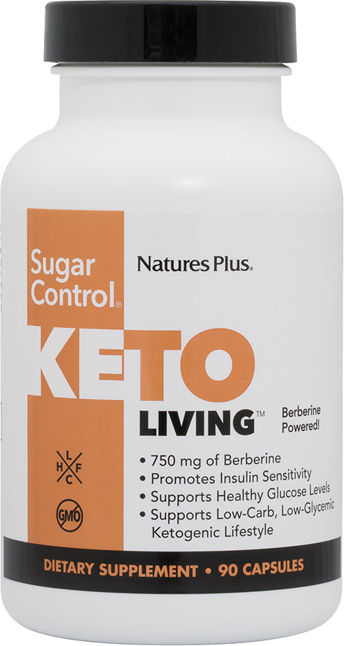 KetoLiving™ Sugar Control, 90 Capsules , Brand_Nature's Plus Form_Capsules Size_90 Caps