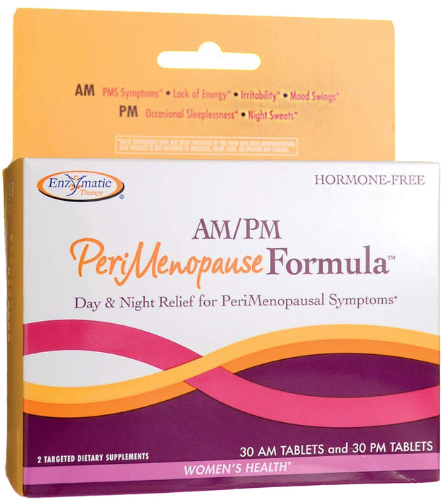 AM/PM Perimenopause Formula, 60 Tablets , Brand_Enzymatic Therapy Form_Tablets Size_60 Tabs