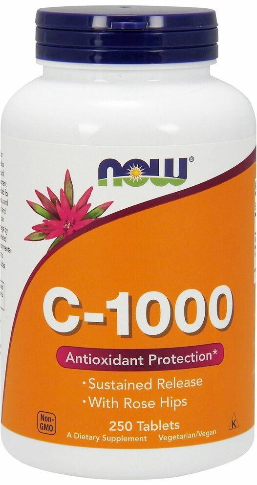 Vitamin C-1000 RH Sustained Release, 250 Tablets , Brand_NOW Foods Form_Tablets Size_250 Tabs