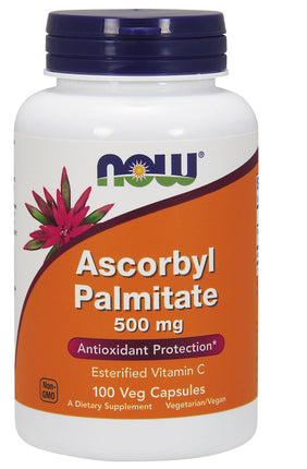 Ascorbyl Palmitate 500 mg, 100 Veg Capsules , Brand_NOW Foods Form_Veg Capsules Potency_500 mg Size_100 Caps