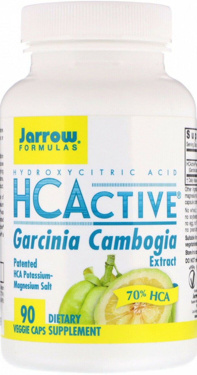 HCActive Garcinia Cambogia Extract, 90 Veggie Caps , Brand_Jarrow Formulas Form_Veggie Caps Size_90 Caps