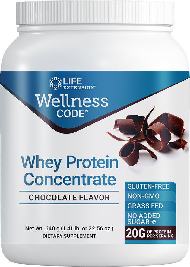 Wellness Code® Whey Protein Concentrate (Chocolate), 640 g Powder ,