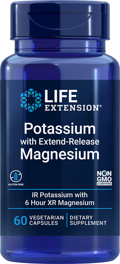 Potassium with Extend-Release Magnesium, 60 Vegetarian Capsules ,