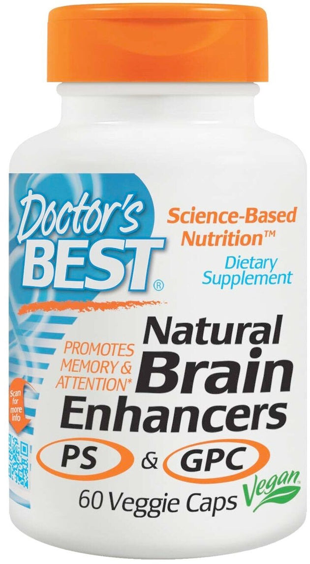 Natural Brain Enhancers PS & GPC, 60 Vegetarian Capsules , Brand_Doctor's Best Form_Vegetarian Capsules Size_60 Caps