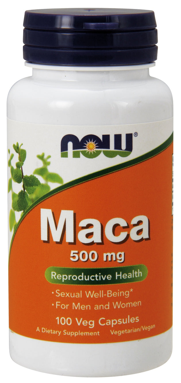Maca 500 mg, 100 Veg Capsules , Brand_NOW Foods Form_Veg Capsules Potency_500 mg Size_100 Caps