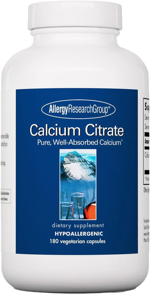 Calcium Citrate, 180 Vegetarian Capsules , Brand_Allergy Research Group