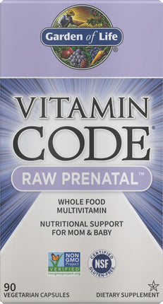 Vitamin Code®️ Raw Prenatal™, 90 Vegetarian Capsules