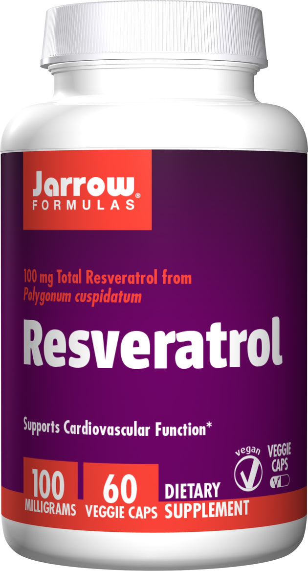 Resveratrol, 100 mg, 60 Veggie Caps , Brand_Jarrow Formulas Potency_100 mg Size_60 Caps