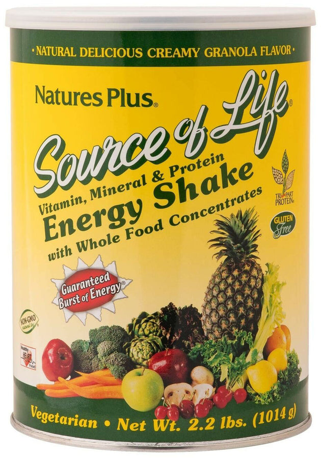 Source of Life® Energy Shake, Granola Flavor, 2.2 lbs Powder , Brand_Nature's Plus Flavor_Granola Form_Powder Size_2.2 Lbs