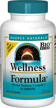 Wellness Formula, 45 Tablets , Brand_Source Naturals Form_Tablets Size_45 Tabs