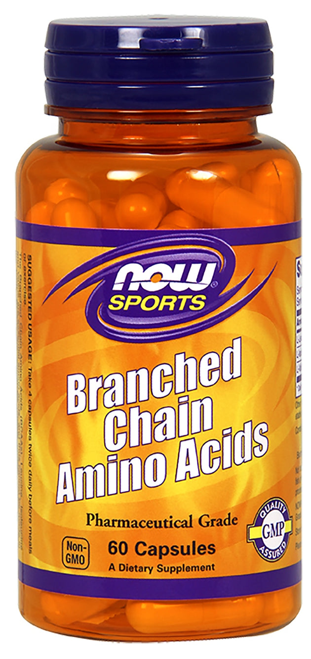 Branched Chain Amino Acids, 60 Capsules , Brand_NOW Foods Form_Capsules Size_60 Caps