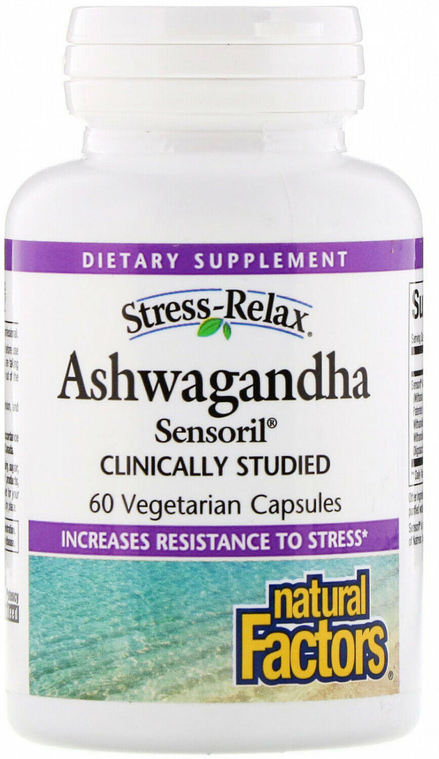 Ashwagandha Sensoril®, 60 Vegetarian Capsules , Brand_Natural Factors Form_Vegetarian Capsules Size_60 Caps