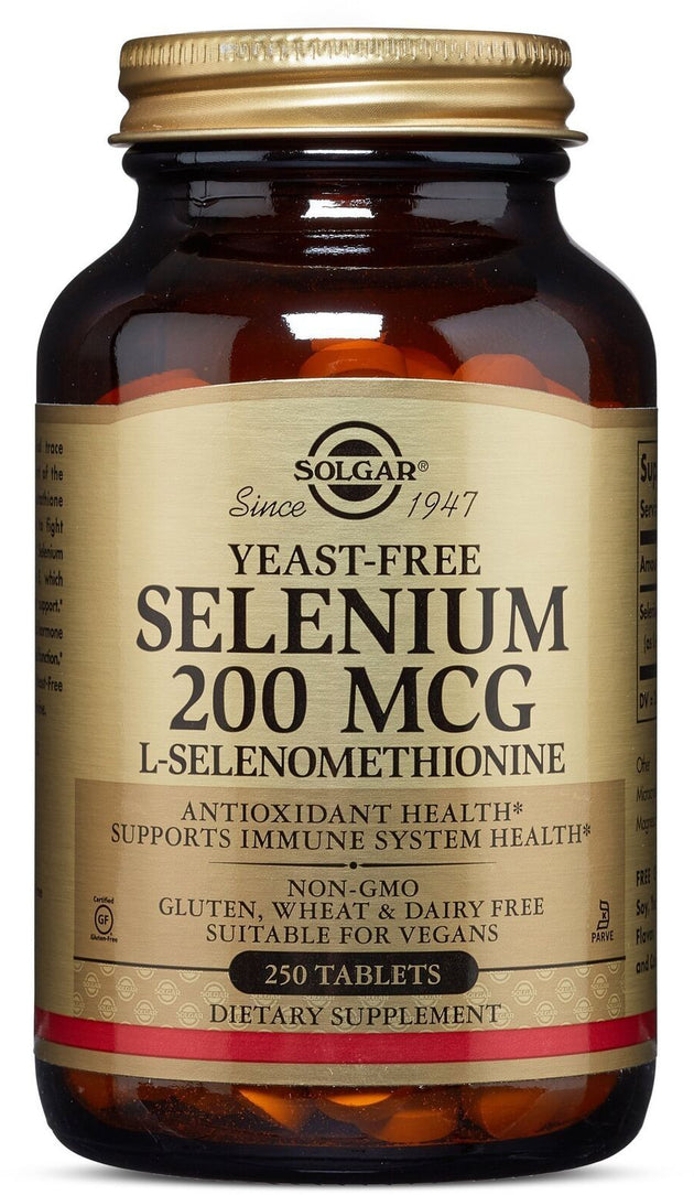 Selenium, 200 mcg, 250 Tablets , Brand_Solgar Form_Tablets Potency_200 mcg Size_250 Tabs