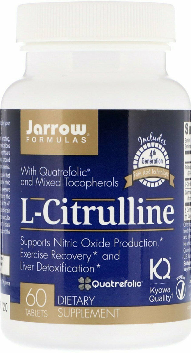 L-Citrulline, 60 Tablets , Brand_Jarrow Formulas Form_Tablets Size_60 Tabs