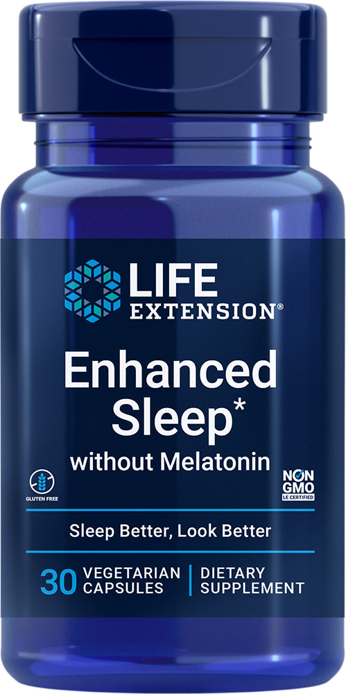 Enhanced Sleep without Melatonin, 30 Vegetarian Capsules ,