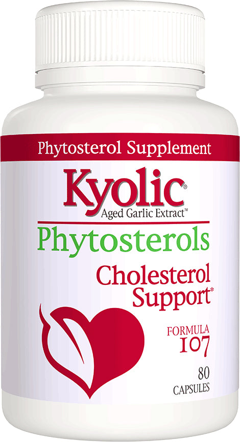 Aged Garlic Extract™ Phytosterols Formula 107, 80 Capsules , Brand_Kyolic Form_Capsules Size_80 Caps
