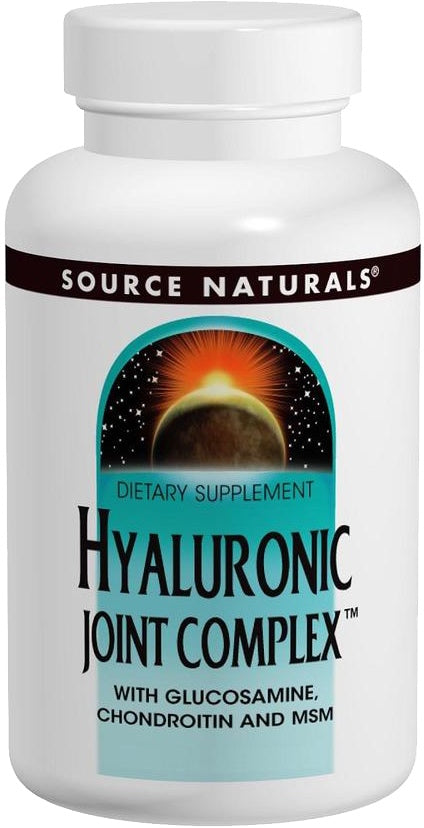 Hyaluronic Joint Complex™ with Glucosamine and Chondroitin and MSM, 120 Tablets , Brand_Source Naturals Form_Tablets Size_120 Tabs