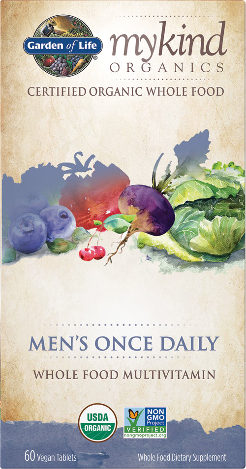 mykind Organics Men’s Once Daily Multi, 60 Vegan Tablets , Brand_Garden of Life Form_Vegan Tablets Size_60 Tabs tabs