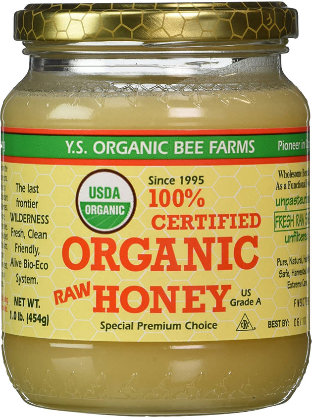 100% Certified Organic RAW Honey, 16 Oz (454 g) Honey , 20% Off - Everyday [On]