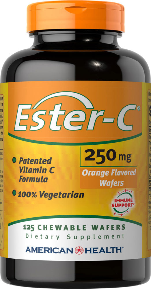 Ester-C® 250 mg, 125 Chewable Wafers , Brand_American Health Form_Chewable Wafers Potency_250 mg Size_125 Chewables
