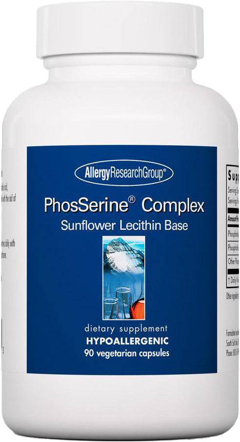 PhosSerine® Complex, 90 Vegetarian Capsules , Brand_Allergy Research Group