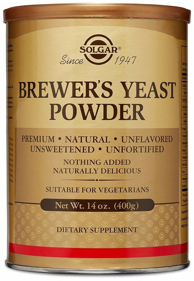 Brewer's Yeast Powder, 14 Oz (400 g) Powder , Brand_Solgar Form_Powder Size_14 Oz