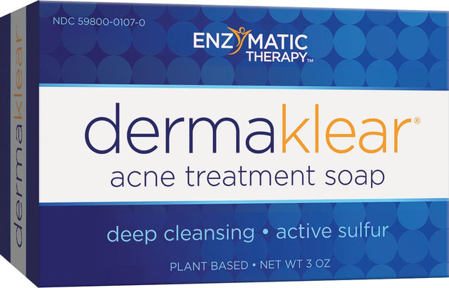 Derma Klear Acne Treatment Soap, 3 Ounce , Brand_Enzymatic Therapy Form_Soap Size_3 Oz