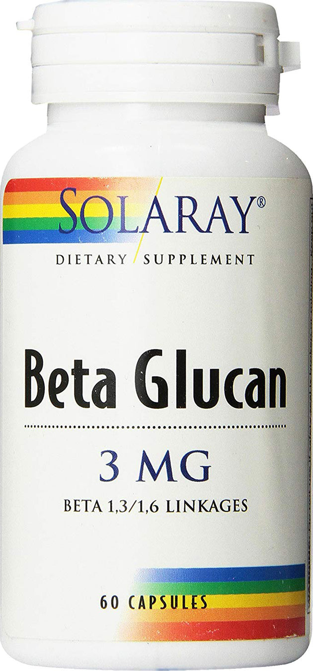 Beta Glucan 3 mg, 60 Capsules , Brand_Solaray Form_Capsules Potency_3 mg Size_60 Caps
