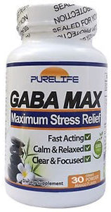 GABA-MAX, 30 g Powder , Brand_Purelife Form_Powder Potency_30 g Size_30 G