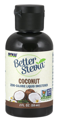BetterStevia&reg; Liquid, Coconut, 2 fl oz. , Brand_NOW Foods Form_Liquid Size_2 Fl Oz
