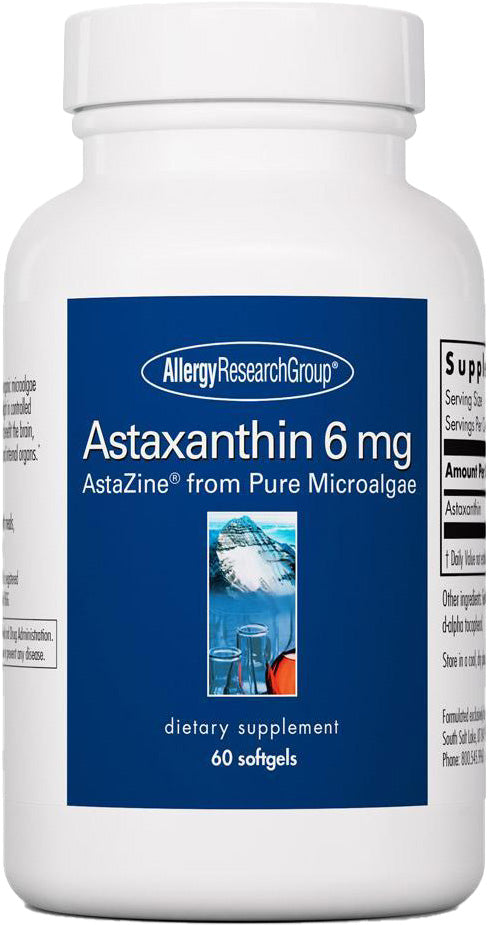 Astaxanthin, 6 mg, 60 Softgels , Brand_Allergy Research Group