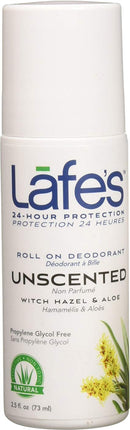 Roll On Deodorant with Witch Hazel & Aloe, Unscented, 2.5 Fl Oz (73 mL) Liquid Roll-On , Brand_Lafes Form_Liquid Size_2.5 Fl Oz