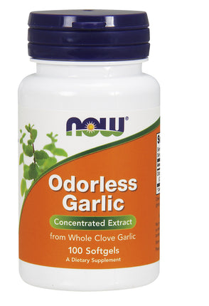 Odorless Garlic, 100 Softgels , Brand_NOW Foods Form_Softgels Size_100 Softgels