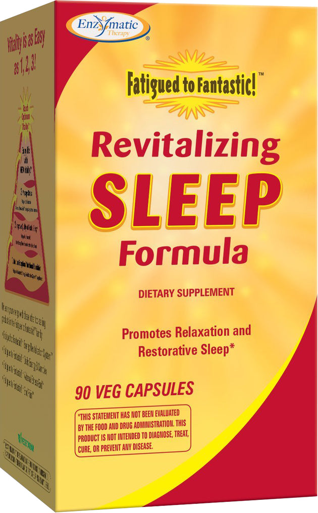 Revitalizing Sleep Formula, 90 Vegetarian Capsules , Brand_Enzymatic Therapy Form_Vegetarian Capsules Size_90 Caps