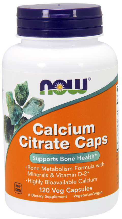Calcium Citrate, 120 Veg Capsules , Brand_NOW Foods Form_Veg Capsules Size_120 Caps