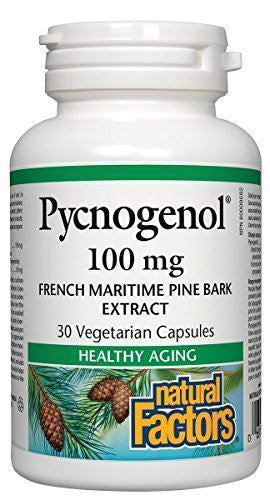 Pycnogenol, 30 Vegetarian Capsules , Brand_Natural Factors Form_Vegetarian Capsules Size_30 Caps