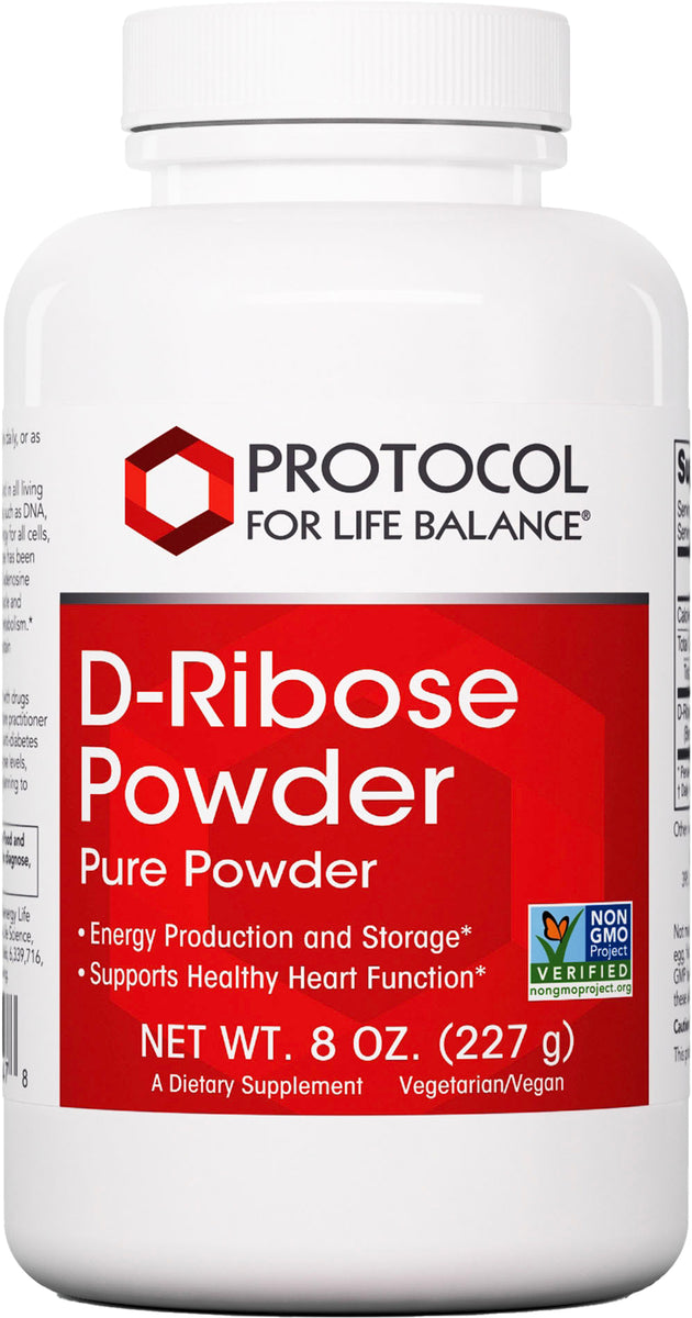 Pure D-Ribose Powder, 8 Oz (227 g) Powder , Brand_Protocol for Life Balance Form_Powder Size_8 Oz