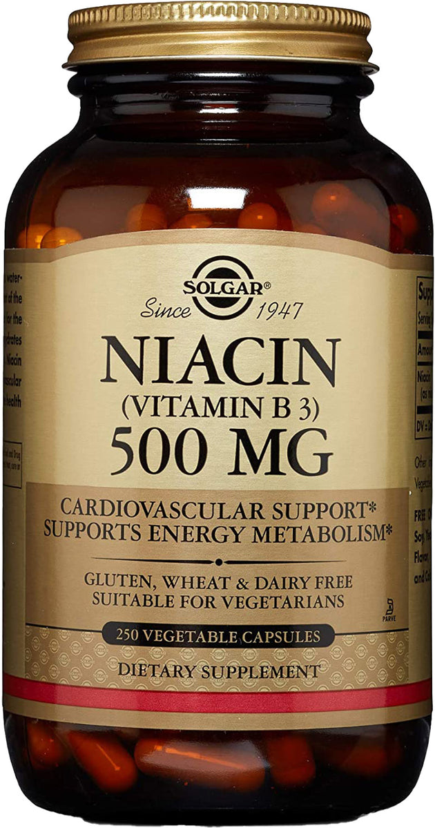 Niacin (Vitamin B3), 500 mg, 250 Vegetarian Capsules , 20% Off - Everyday [On]