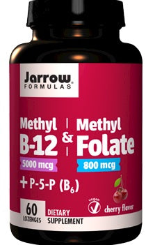 Methyl B-12 Methyl Folate Cherry 60 tabs , Brand_Jarrow Formulas Form_Lozenges