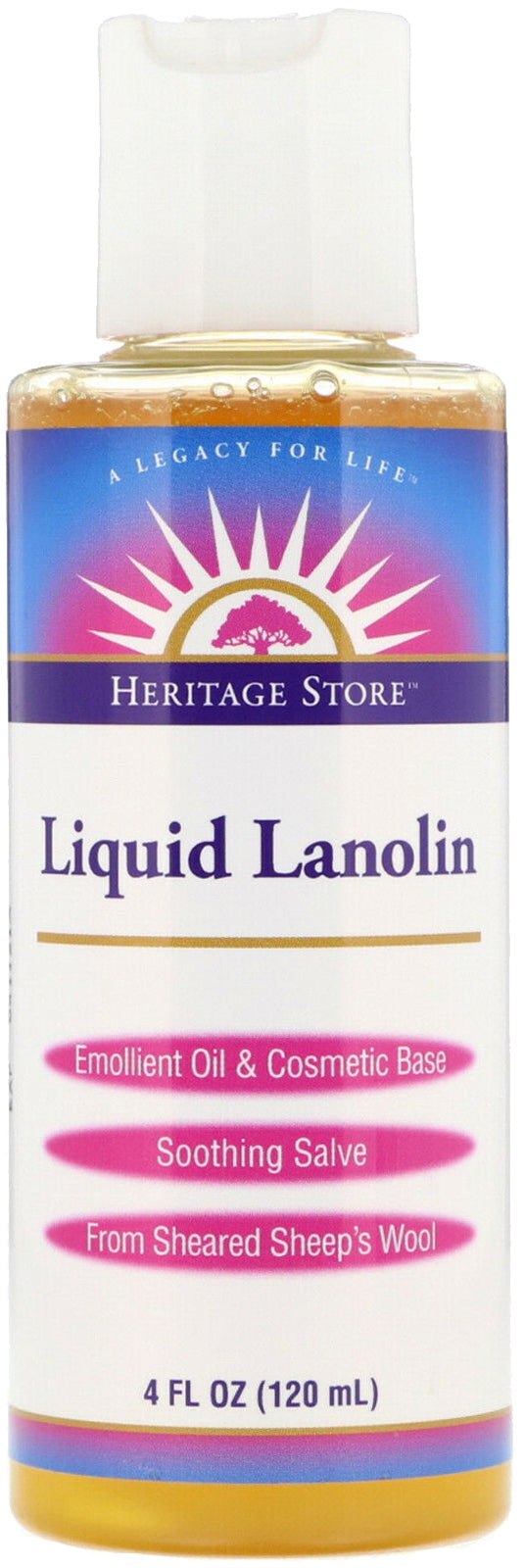 Liquid Lanolin, 4 Fl Oz (120 mL) Liquid , Brand_Heritage Store Form_Liquid Size_4 Fl Oz