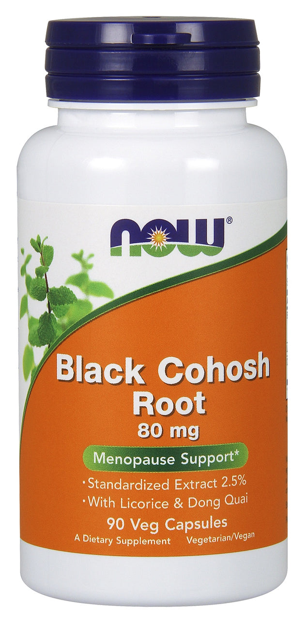 Black Cohosh Root 80 mg, 90 Veg Capsules , Brand_NOW Foods Form_Veg Capsules Potency_80 mg Size_90 Caps