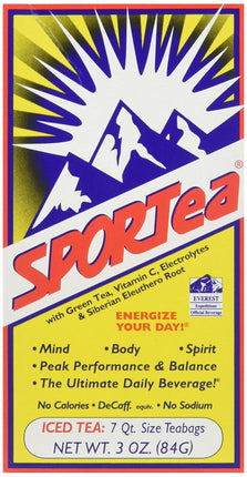 SPORTea® with Green Tea Vitamin C Electrolytes & Siberian Eleuthero Root, 3 Oz (84 g) Tea , Brand_Ultimate Performance Form_Tea Size_3 Oz
