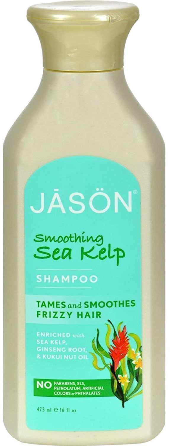 Smoothing Sea Kelp Shampoo, 16 Fl Oz (473 mL) Liquid , Brand_Jason Natural Products Form_Liquid Size_16 Fl Oz