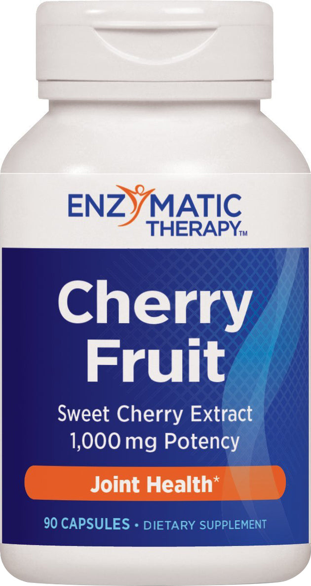 Cherry Fruit Extract, 90 Capsules , Brand_Enzymatic Therapy Form_Capsules Size_90 Caps