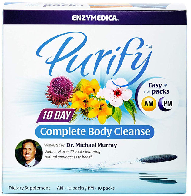 Purify™ 10 Day Complete Body Cleanse, 20 Packets , Brand_Enzymedica Form_Powder Packets Size_20 Count