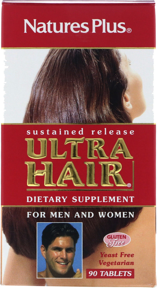 Ultra Hair, 90 Vegetarian Tablets , Brand_Nature's Plus Form_Vegetarian Tablets Size_90 Tabs