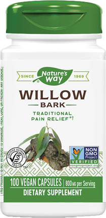 Willow Bark, 800 mg, 100 Vegan Capsules ,
