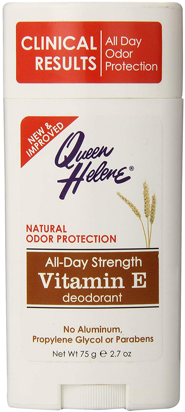 All-Day Strength Vitamin E Deodorant, 2.7 Oz (75 g) Stick , Brand_Queen Helene Form_Stick Size_2.7 Oz