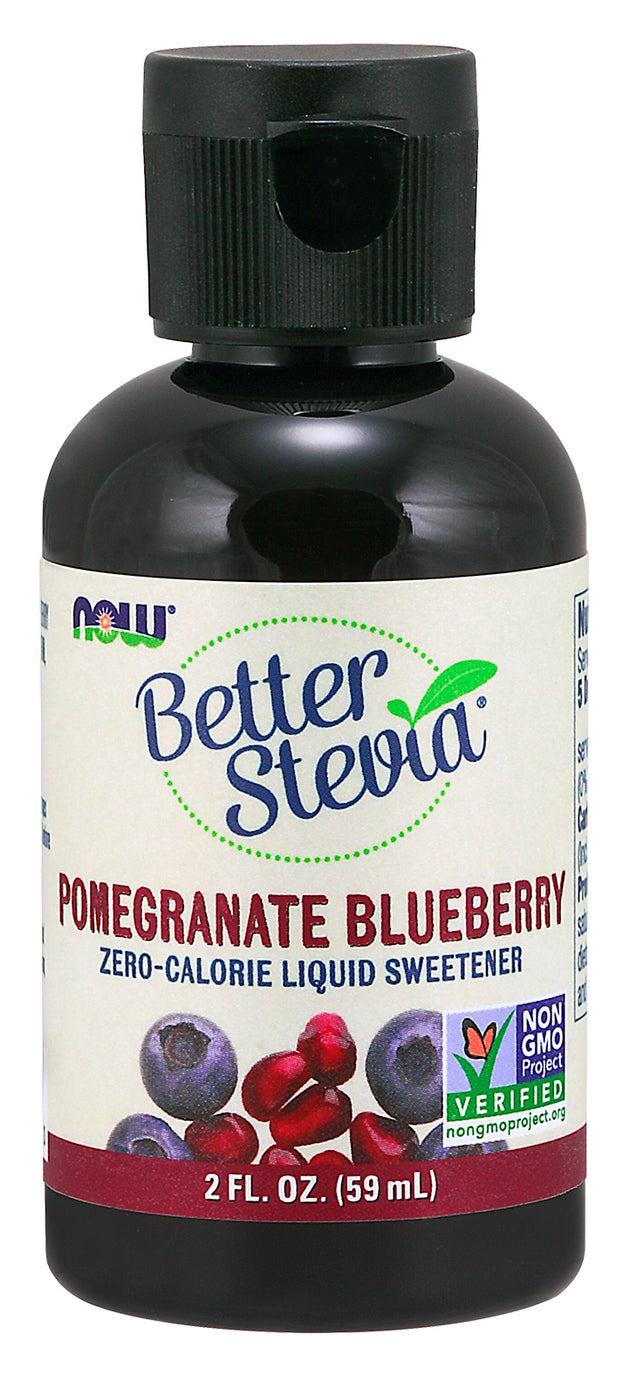 BetterStevia&reg; Liquid, Pomegranate Blueberry, 2 fl oz. , Brand_NOW Foods Form_Liquid Size_2 Fl Oz
